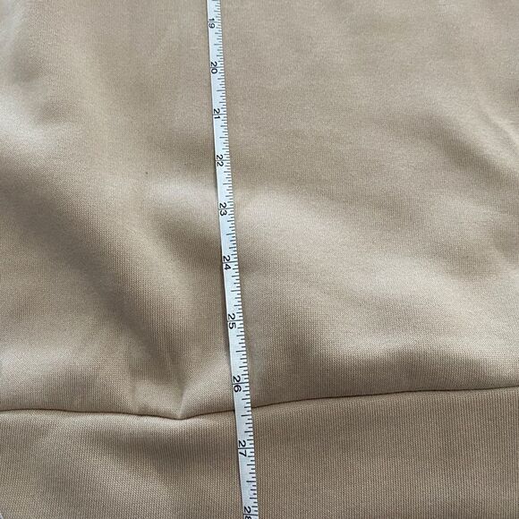 Drop Shoulder Fire Print Thermal Longline Hoodie SzL Kaki - Picture 8 of 10